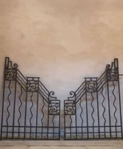Grilles portail portes anciennes fer forgé XX° Art Déco