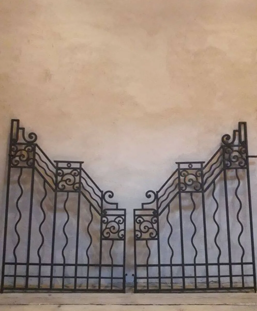 Grilles portail portes anciennes fer forgé XX° Art Déco