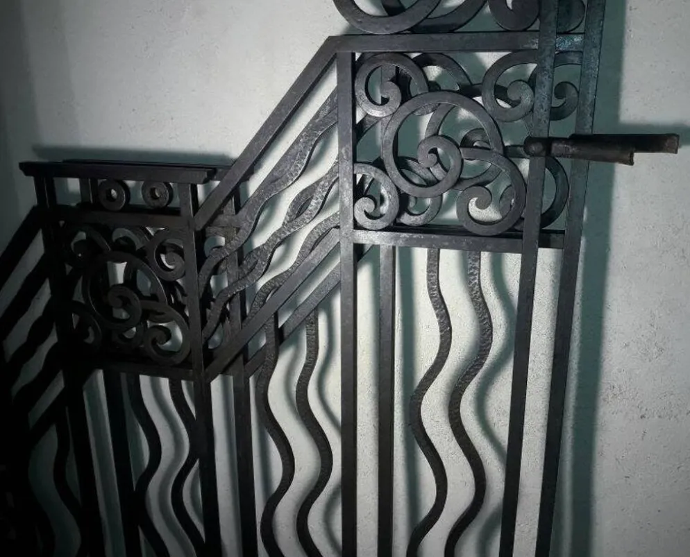 Grilles portail portes anciennes fer forgé XX° Art Déco