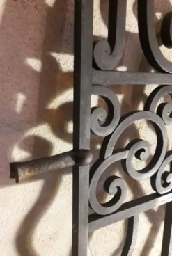 Grilles portail portes anciennes fer forgé XX° Art Déco