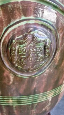 Gros pot de fleurs en terre cuite vernissee boisset anduze 2002