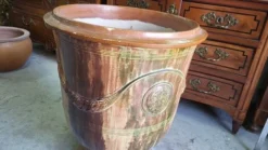 Gros pot de fleurs en terre cuite vernissee boisset anduze 2002