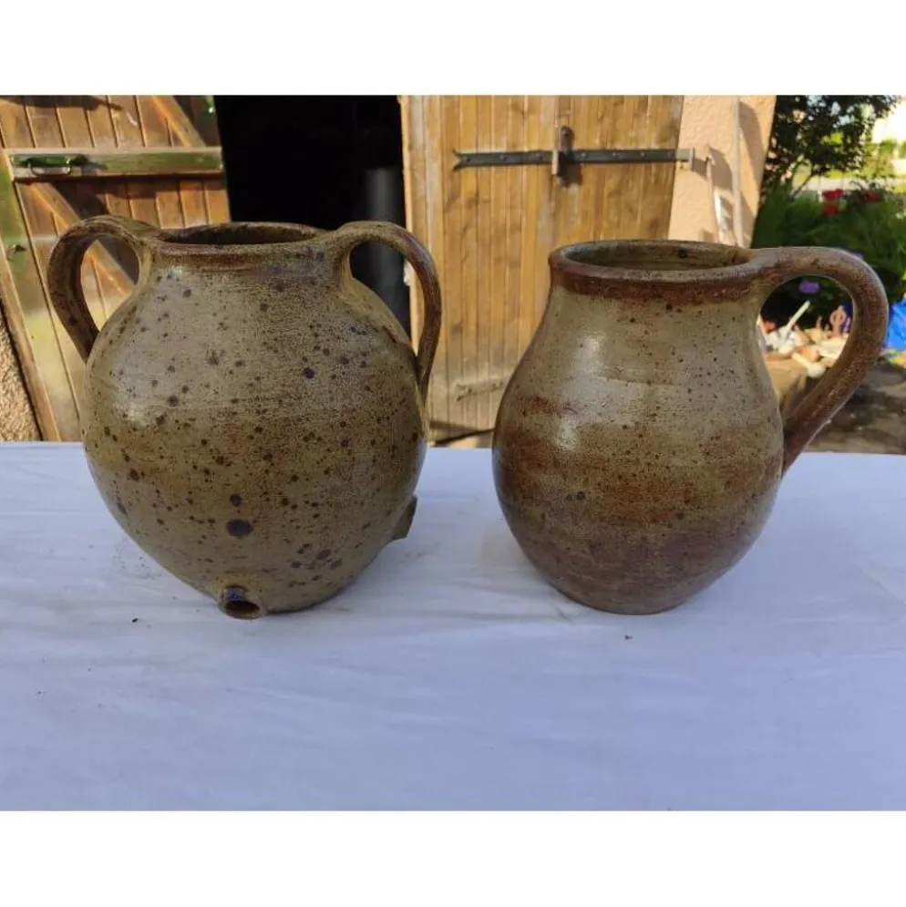 2 grés émaillés des années 60
