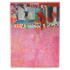 Guido Coletti : Collage Technique Mixte (années 70/80) - Italien, Plexi
