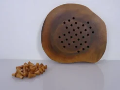 Handcrafted Wooden Solitaire Game, Germany, 1970s