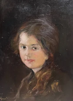 Hans Klein (1891-18 novembre 1944). "Portrait de jeune fille".