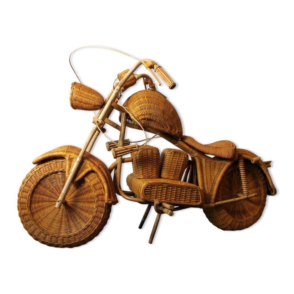 Harley Davidson en rotin, Tom Dixon, 90