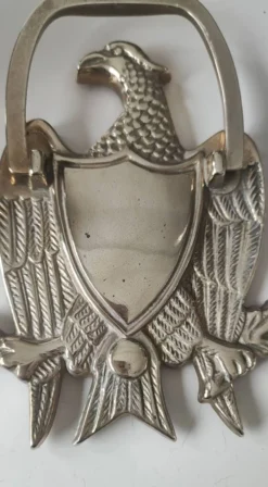 Heurtoir de Porte/Aigle royal Américain. En laiton massif. Dim 15 x 10