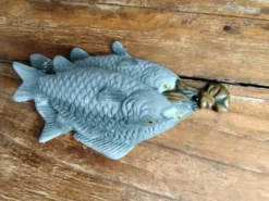 Heurtoir en fonte trio de poissons