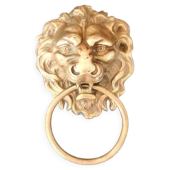 Heurtoir / Marteau de porte lion en bronze
