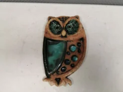 Hibou, plaque murale en céramique, Laholm, Suède, années 1970