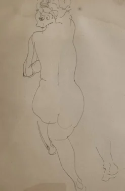 Héliogravure d’après Raoul Dufy étude de nu. Impression ancienne, 43x34 cm