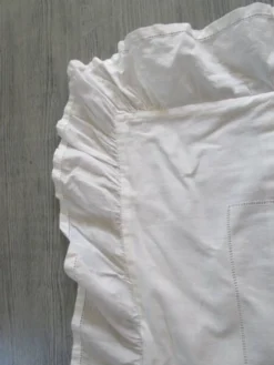 Housse d'édredon ancienne broderie de jours – 122 x 110 cm