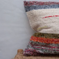 Housse de cousin artisanale tissé main en coton recyclé