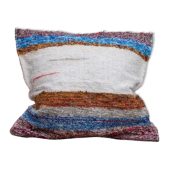 Housse de cousin artisanale tissé main en coton recyclé