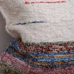 Housse de cousin artisanale tissé main en coton recyclé