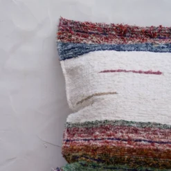 Housse de cousin artisanale tissé main en coton recyclé