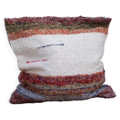 Housse de cousin artisanale tissé main en coton recyclé