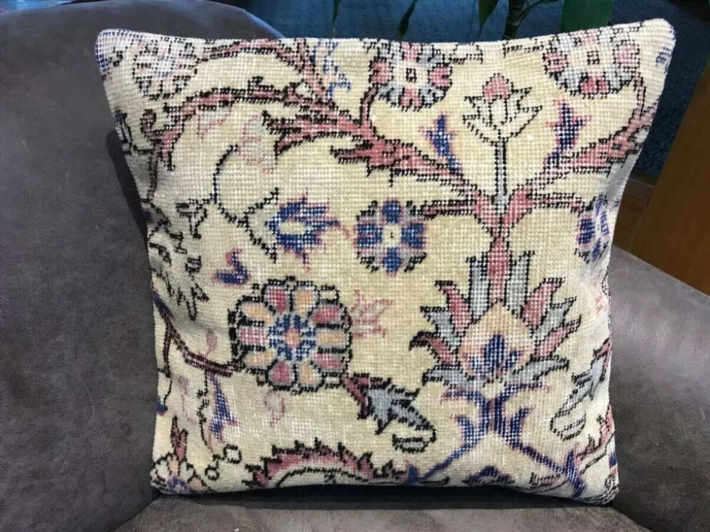 Housse de coussin artisanale bohème