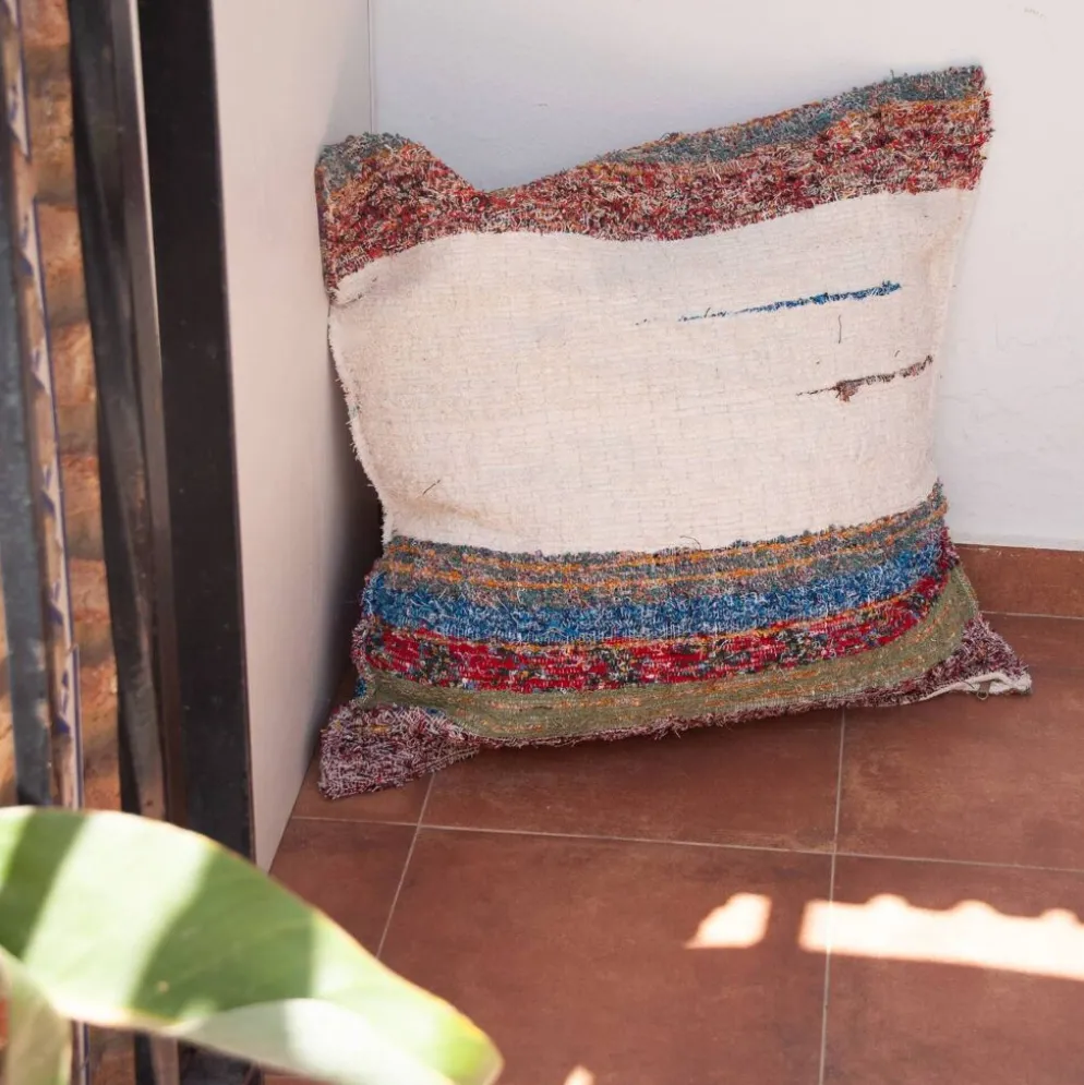 Housse de coussin artisanale - tissée main