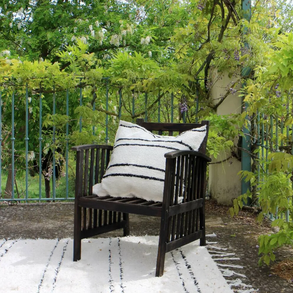 Housse de coussin artisanale - tissée main