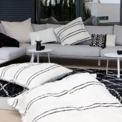 Housse de coussin artisanale - tissée main