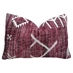 Housse de coussin artisanale en laine berbère : Coussin Kilim marocain