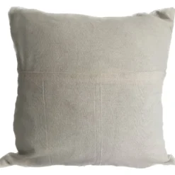 Housse de coussin brodée main en soie du Cachemire motif médaillon 40x40 cm