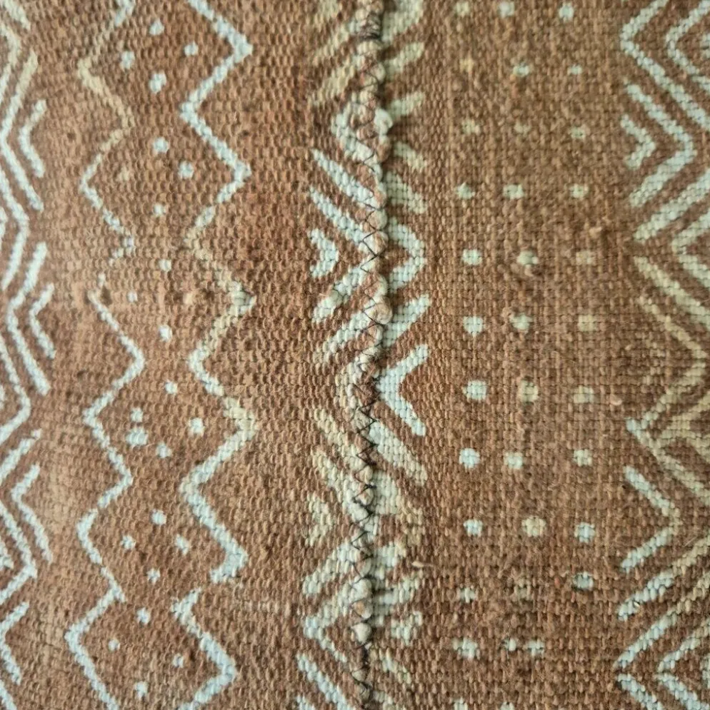 Housse de coussin en tissu bogolan ancien