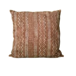 Housse de coussin en tissu bogolan ancien