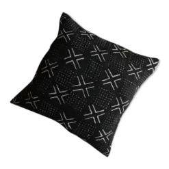 Housse de coussin en véritable bogolan du Mali