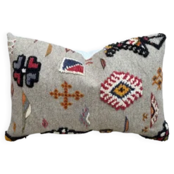 Housse de coussin faite main | Coussin Kilim bohème | Décoration berbère ma