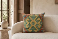 Housse de coussin géométrique, coussin kilim afghan vintage décoration intérieure
