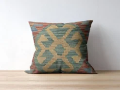 Housse de coussin géométrique, coussin kilim afghan vintage décoration intérieure