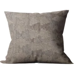 Housse de coussin géométrique grise, coussin kilim afghan vintage, décoration intérieure moderne