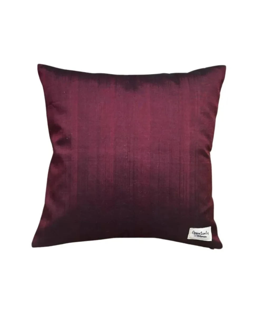 Housse de coussin Kachin bordeaux et turquoise (RIDA)