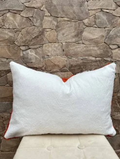 Housse de coussin Kilim berbère vintage : Coussin en laine marocaine