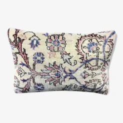 Housse de coussin lombaire en tapis décoloré 40x60 cm
