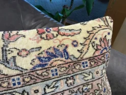 Housse de coussin neutre à motif floral 40x60cm
