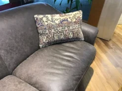 Housse de coussin neutre à motif floral 40x60cm
