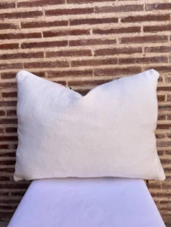 Housse de coussin rectangulaire berbère Zanfi - Fait main - 100 % laine