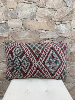 Housse de coussin vintage berbère marocaine en laine