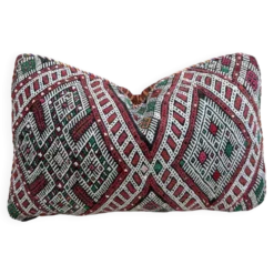 Housse de coussin vintage berbère marocaine en laine