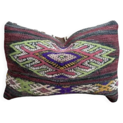 Housse de coussin vintage berbère marocaine en laine