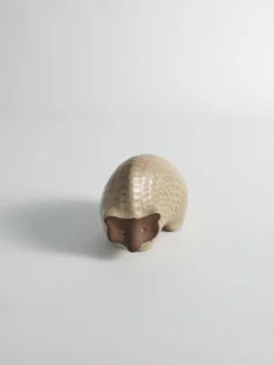 Hérisson en céramique à motif zigzag moderne scandinave, années 1960