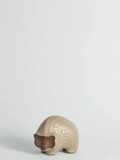 Hérisson en céramique à motif zigzag moderne scandinave, années 1960