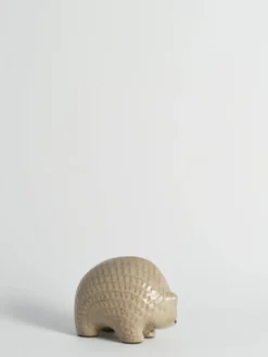 Hérisson en céramique à motif zigzag moderne scandinave, années 1960