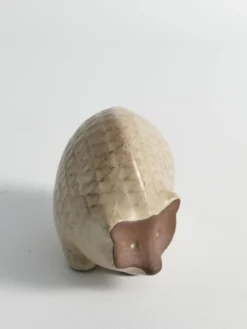 Hérisson en céramique à motif zigzag moderne scandinave, années 1960