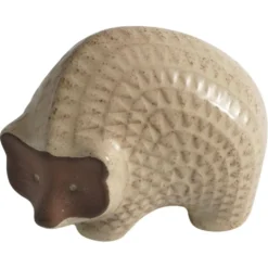 Hérisson en céramique à motif zigzag moderne scandinave, années 1960