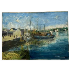 Huile originale Guy Pennamen – Concarneau, Bretagne